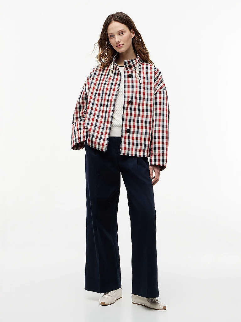 Vêtements Tommy Hilfiger Check Cotton Short Parka pour Femme - vue 3